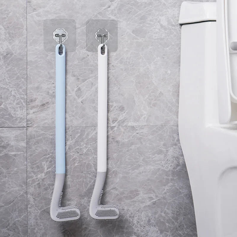Silicone Golf Toilet Brushes with Holder Set Toilet Cleaning Brush Soft Bristles Bathroom Accessories Cleaning Tools