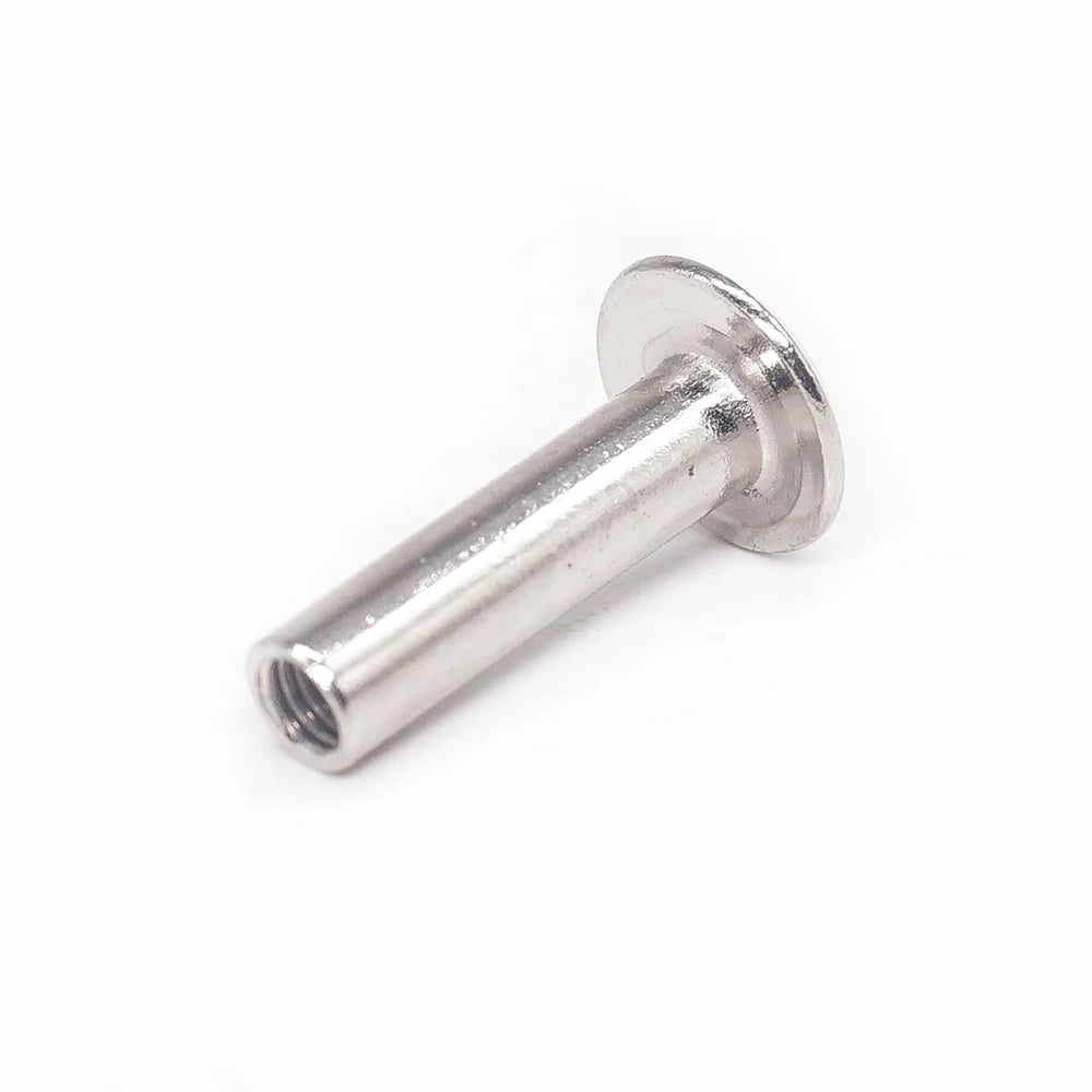 Custom 3.2x10mm Semi-Tubular Flat Head Rivet - Waterproof Open End Blind Rivet & Solid Rivet for Assembly