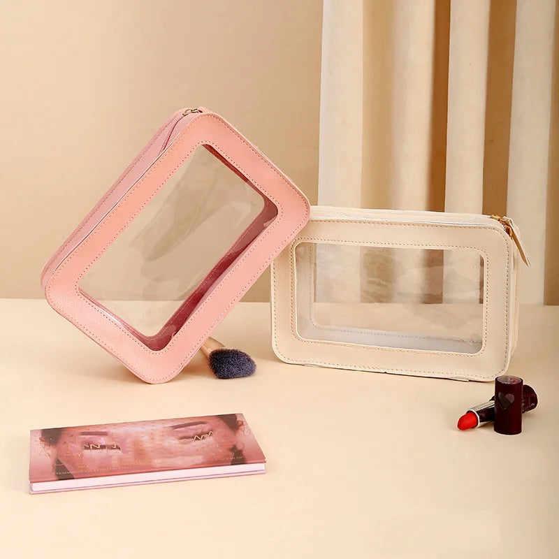 Hot Selling Simple Pure Color Bag Cosmetic Bag Makeup Organizer for Women