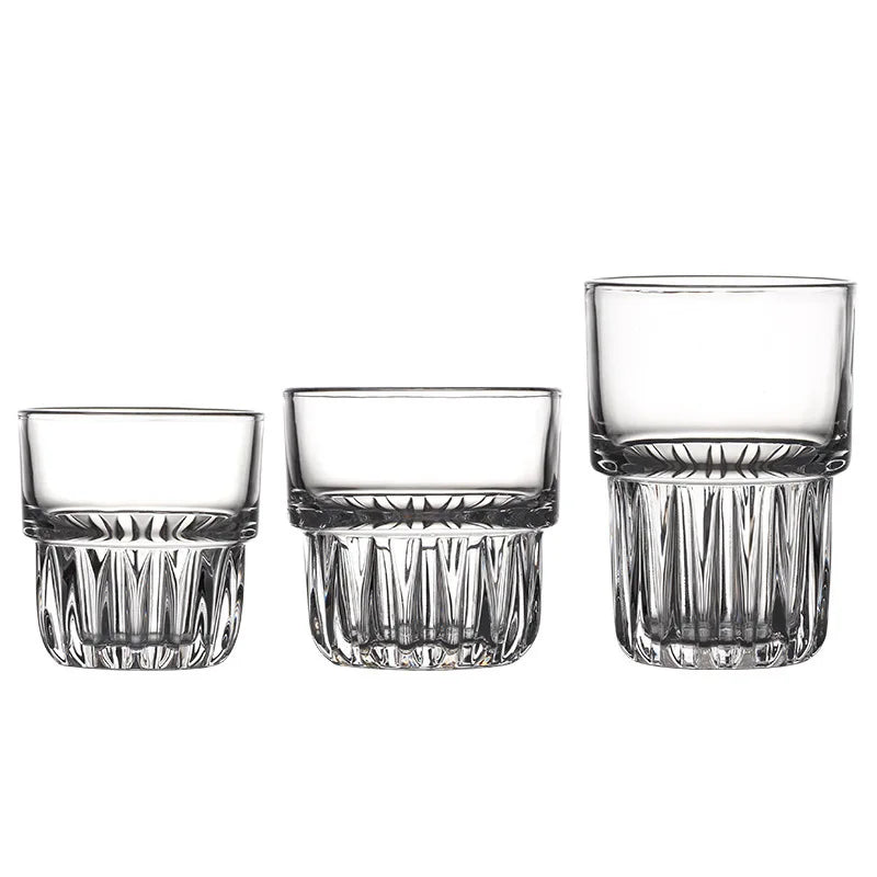 Wholesale Custom Logo Tequila Whiskey Shot Glasses Handmade Clear Transparent Heavy Base Business Gifts
