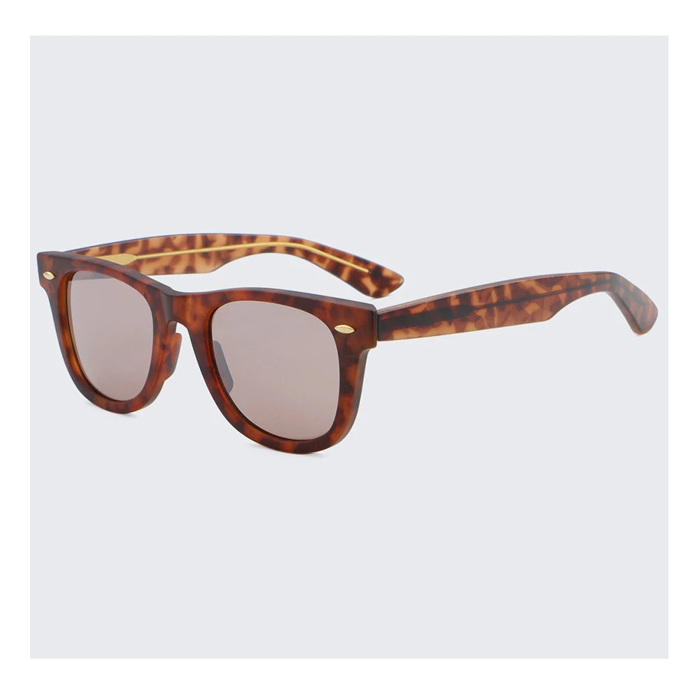 Sparloo 10867 Classic PC Lens Europe OEM logo Customize Tortoise CP Arms Retro Sunglasses Fashion 2024 Men