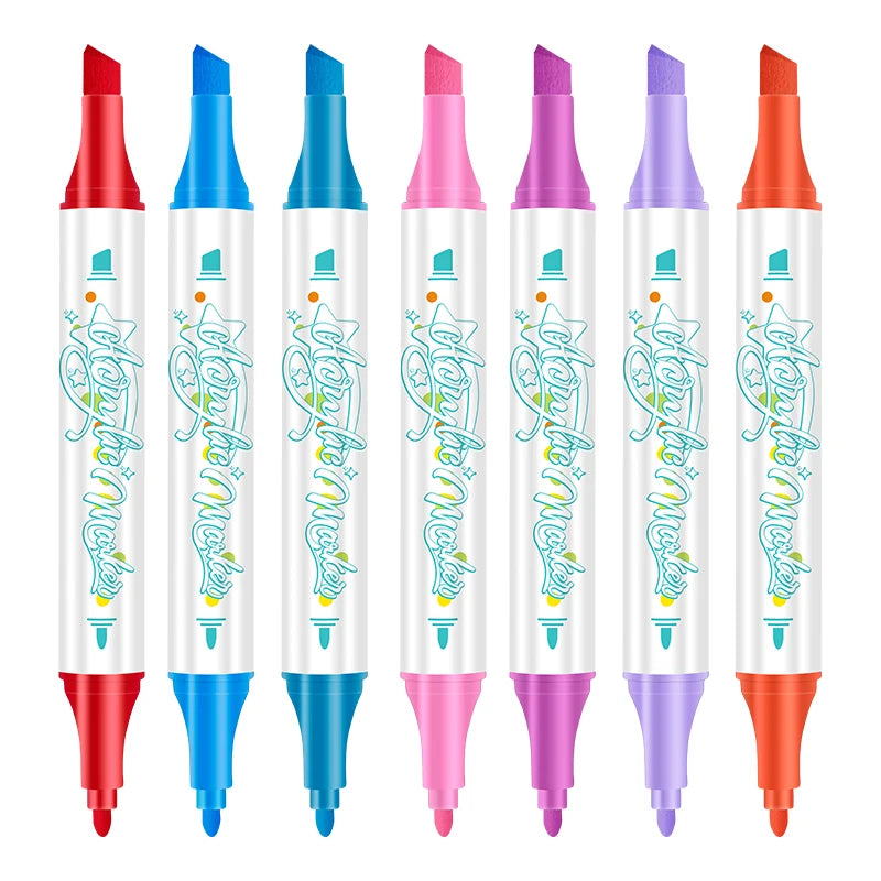 Premium Acrylic Paint Markers Set 36 Colors Vibrant Non-Toxic Waterproof Dual Tip 6mm Tip Permanent Graffiti Marker Pens