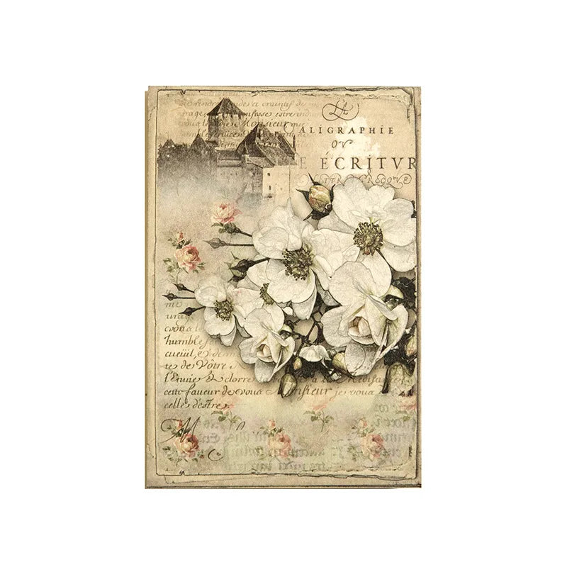 100 Sheets/Pack Material Paper This World Chen Shi Series Vintage Journal Message Decoration Base Paper Material 4 Models