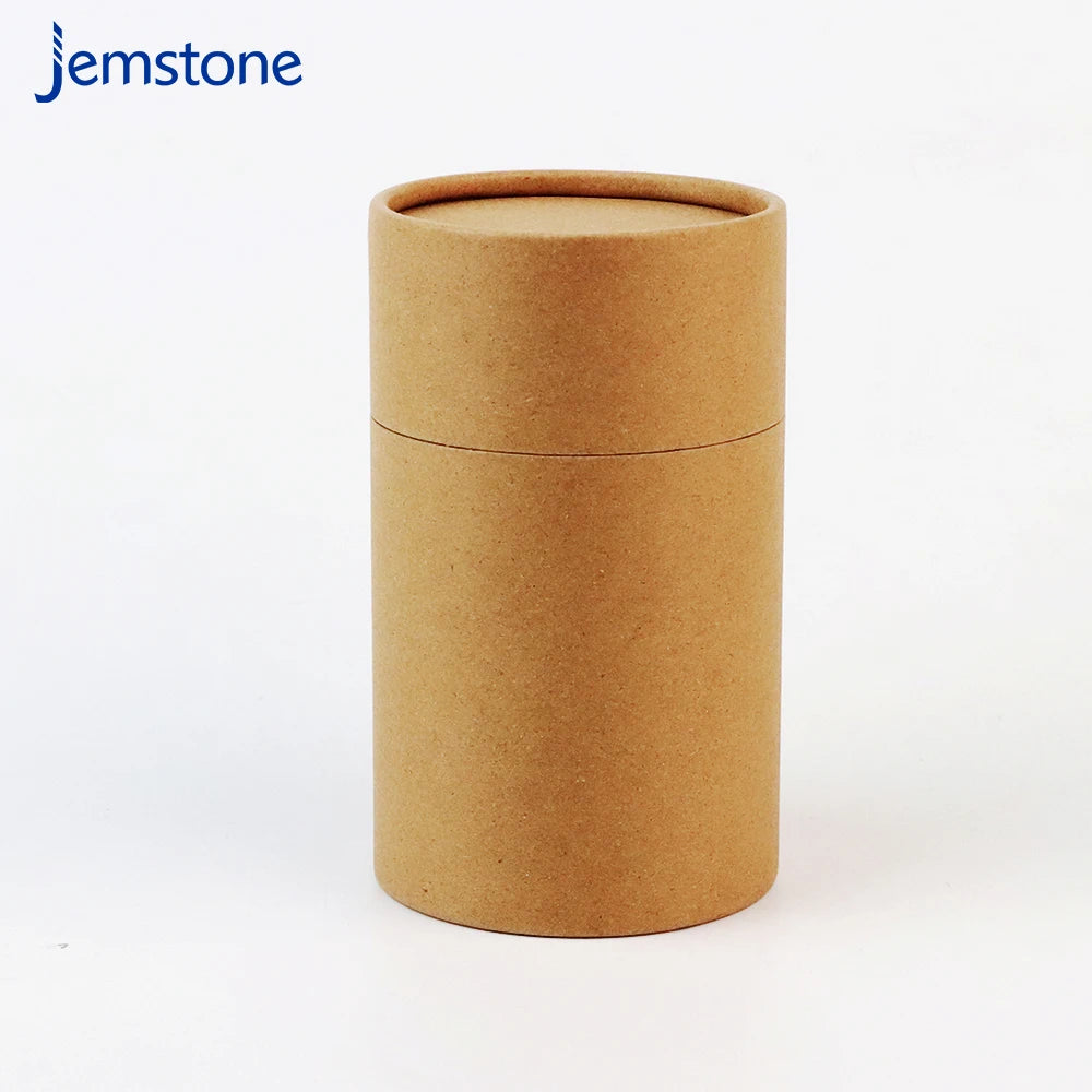 OEM ODM Wholesale Custom Printed White Black Brown Kraft Lip Balm Paper Packaging Tube Paper Cans