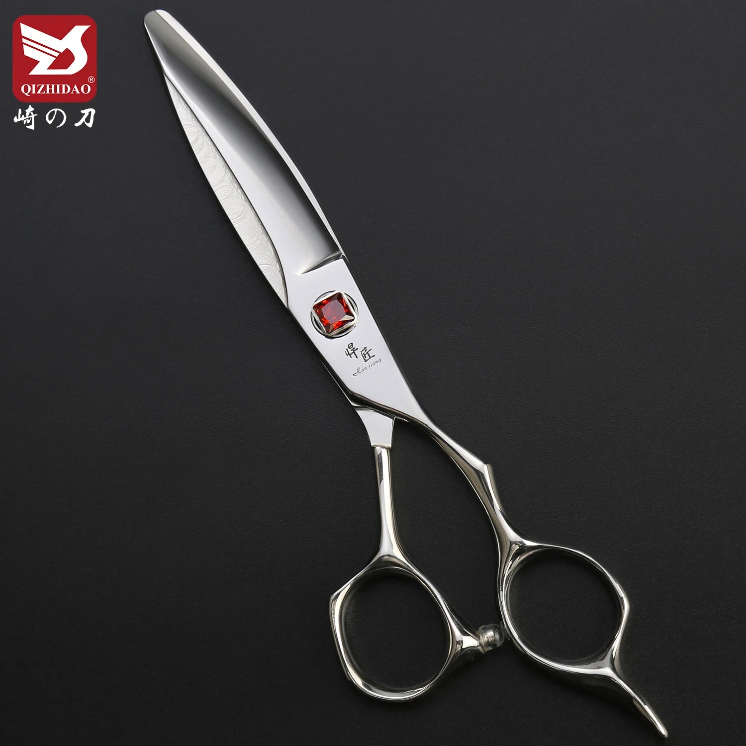 CNC 6.0 Inch Japanese Cobalt VG10 Steel Sliding Barber Shears Slice Hair Cutting Scissors Hairdressing Scissors