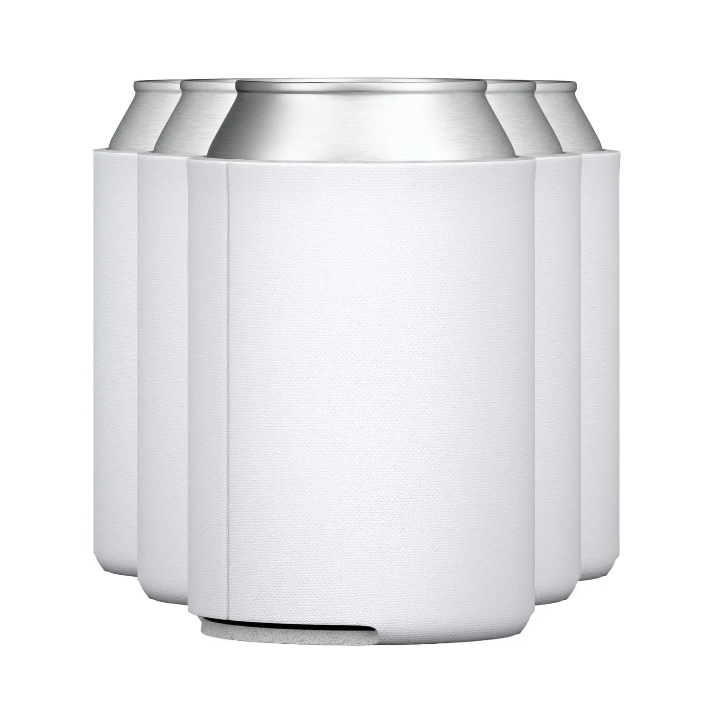 3mm Foldable 12oz White Neoprene Blank Sublimation Promotional Can Cooler