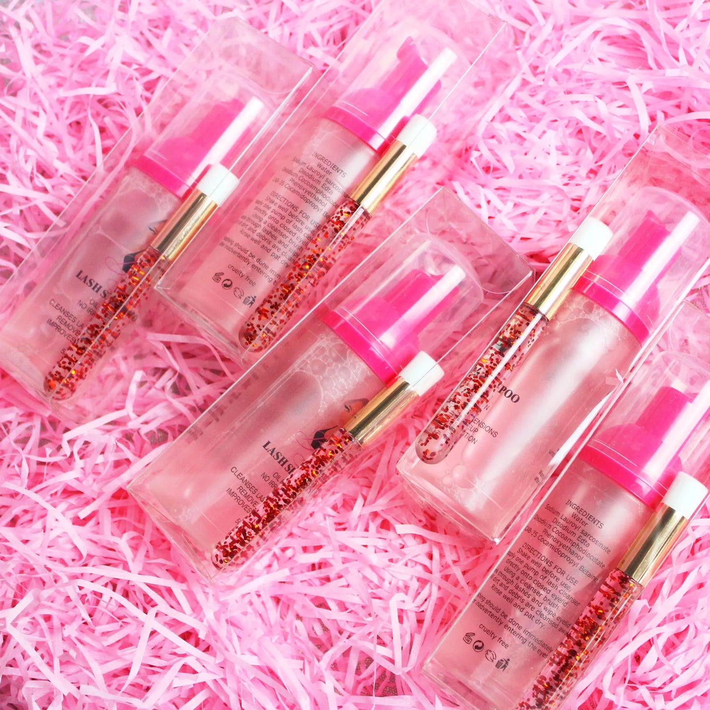 Private Label Bubble Gum Flavor Eyelash Foam Cleanser Lash Extension Bath Eyebrow  Eyeliner Remover Lash Shampoo