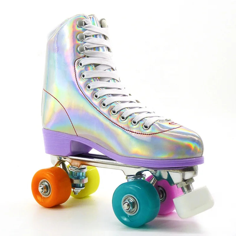 Cheap Factory Price Outdoor PU Flashing Roller Skate Shoes with ABEC-7 Bearings EN13899 Certified