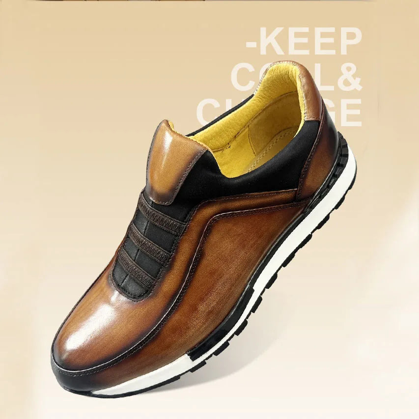 Men's Casual Oxford Dress Wedding Loafers Comfortable Slip-On Business Office Shoes for Autumn Season