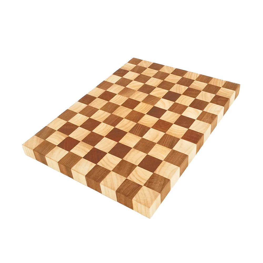 Customized Rubberwood Walnut Wood Cutting Boards Block End Grain Cutting Board Kitchen Wooden Chopping Board
