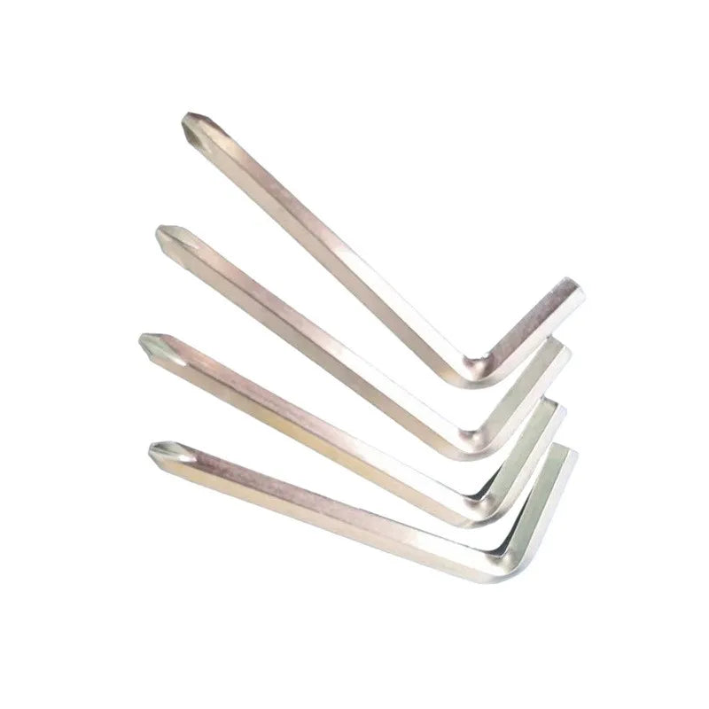 China Manufacturer OEM Zinc Plated Steel L Type Two-way Allen Key Wrench with Phillips Head Screwdriver 3mm/4mm/5mm/6mm DIY