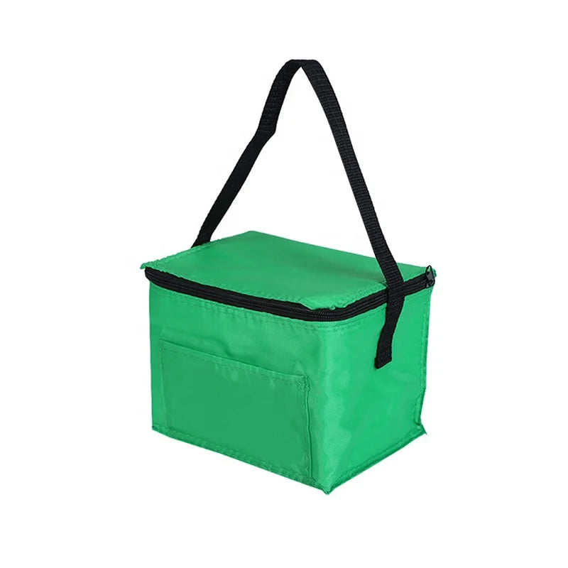 Customized Logo Lightweight Practical Green Picnic Insulated Lunch Aluminium Foil Travel Waterproof Backpack Cooler Polyester