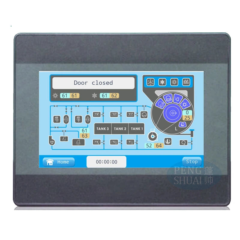 Pengshuai KH234M 220V Electric Plastic 7-inch Touch Screen Dry Cleaning Machine Controller for Hotel & Commercial Use