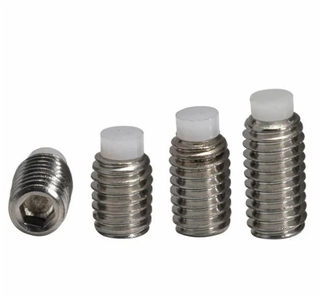 Cheap Stainless Steel Hexagon Socket Set Screws With Nylon Tip Dog Point
