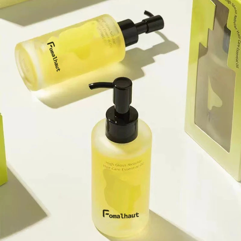 120ml Skincare Oil clear Empty Glass Bottle Packaging  With Oil Pump