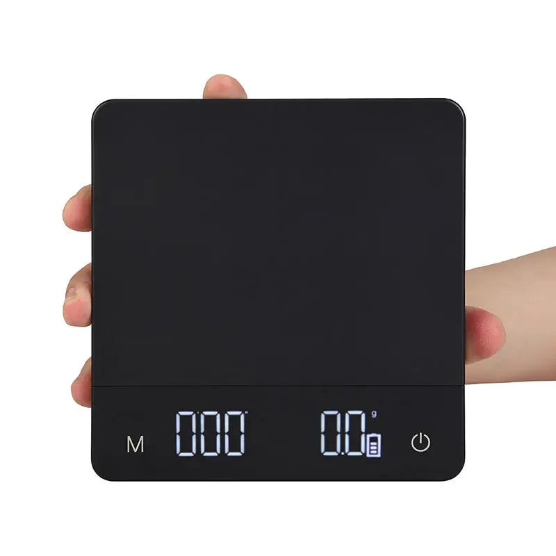 3kg Anti-Slip Electronic Coffee Scale with Timer Display Kitchen Scale Drip Coffee Weighing ABS Material Power Source Electri