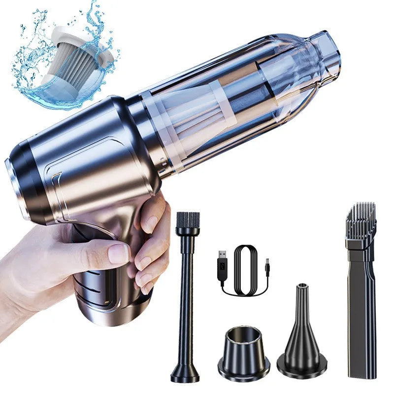 Mini Car Vacuum Cleaner Air Duster Rechargeable Cordless Handheld Vacuum Cleaner for Car Home Office Pet Hair