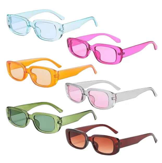 Small Rectangle Sunglasses for Women Retro Square Sun Protective Glasses Vintage Candy Color Eyewear Lentes De Sol Para Mujer