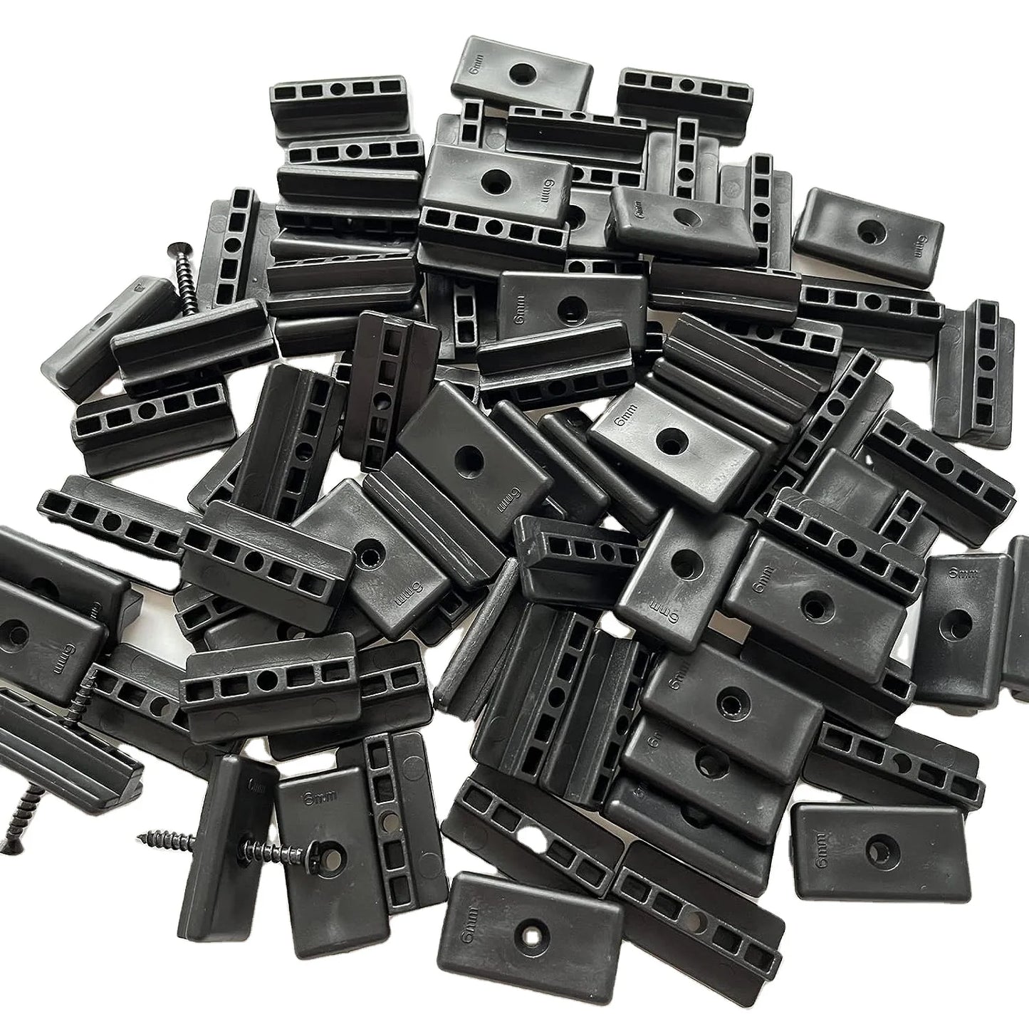 WPC Decking Fastener with Screws Composite Decking Clips for Outdoor Decking