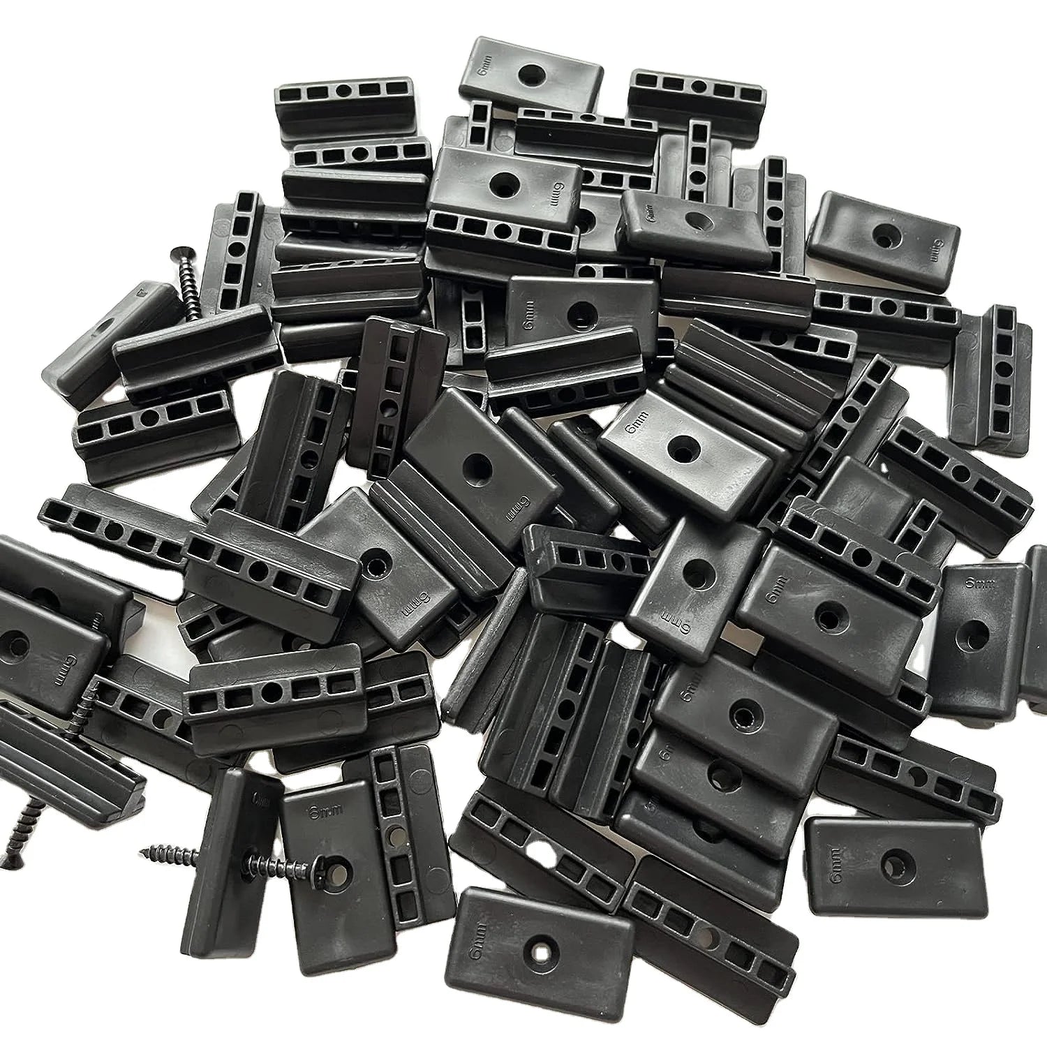 WPC Decking Fastener with Screws Composite Decking Clips for Outdoor Decking