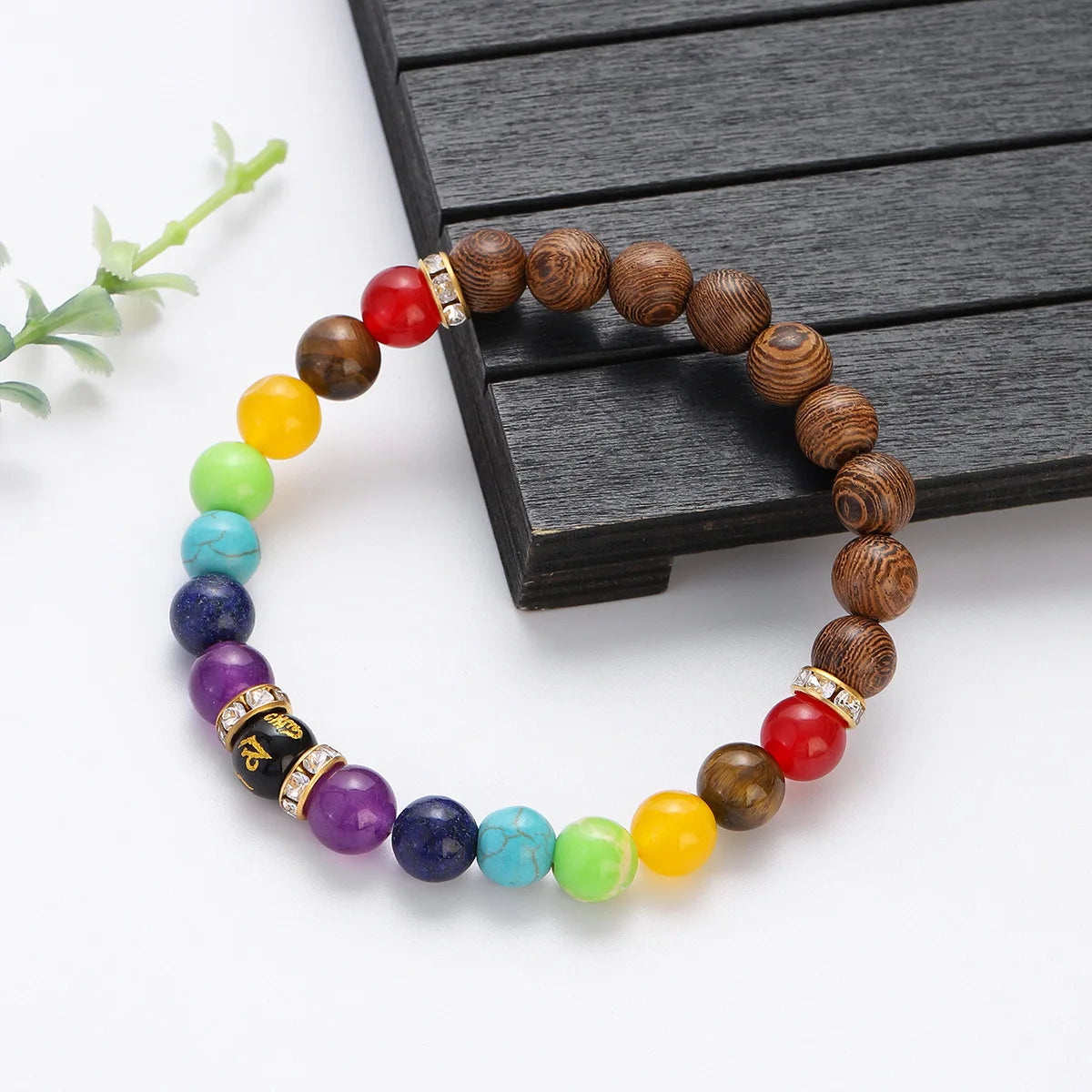 Hot New Unisex Turquoise Beaded Bracelet Colorful Wooden Bead Bracelet Fashionable Wholesale Gift Idea Men's Couple Pearl