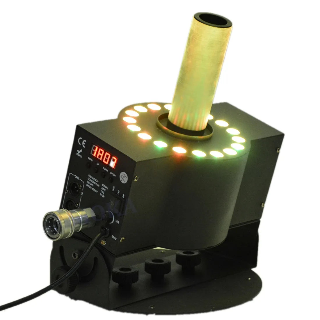 300W DMX CO2 Blaster Jet Air Column CO2 Cannon Fog Machine Jet Machine Stage Wedding Performance Party