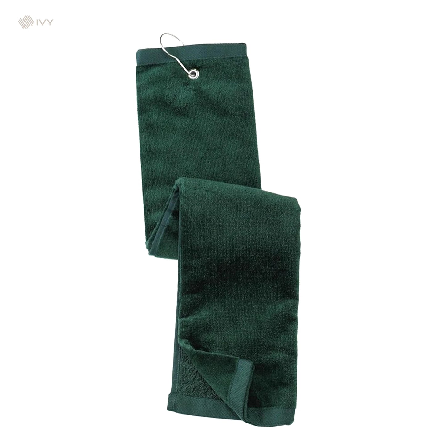 OEM 100% Cotton Velour Quick-Dry Super Absorbent Multifunction Golf Fitness Towel with Clip