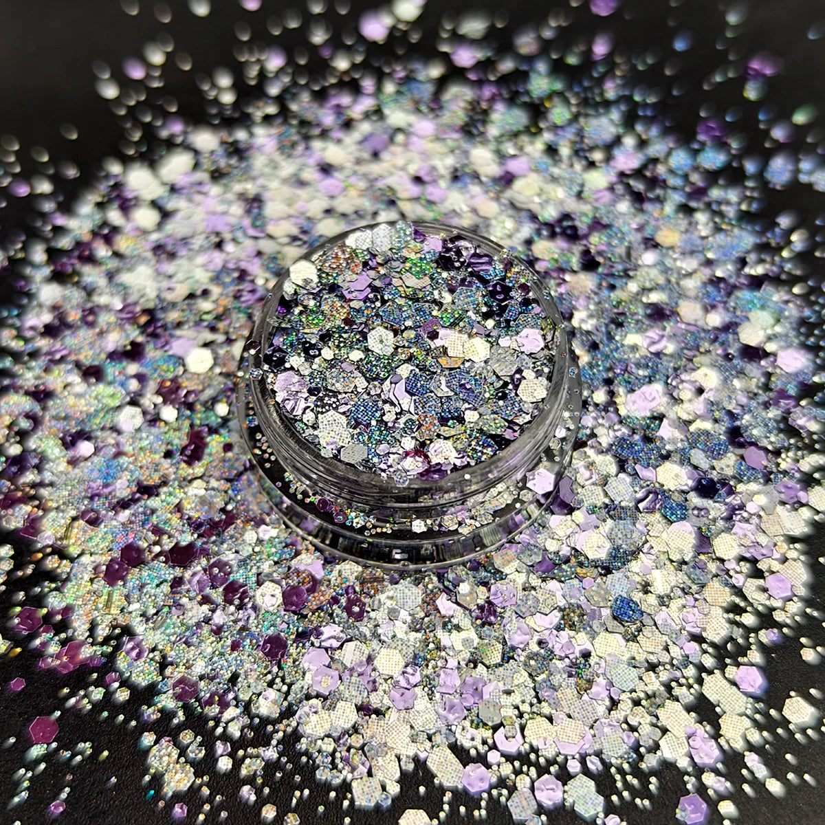 Wholesale Manufacturers 10 Colors Bulk Chunky Mix Glitter Powder for Decorative Tumbler Glitter