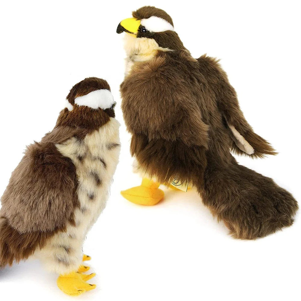 Greenmart Wild Animal Falcon Hawk Stuffed Premium Fluffy Bird Stuffed Plush Toy Realistic Birds of Prey Stuffed Animal Toys