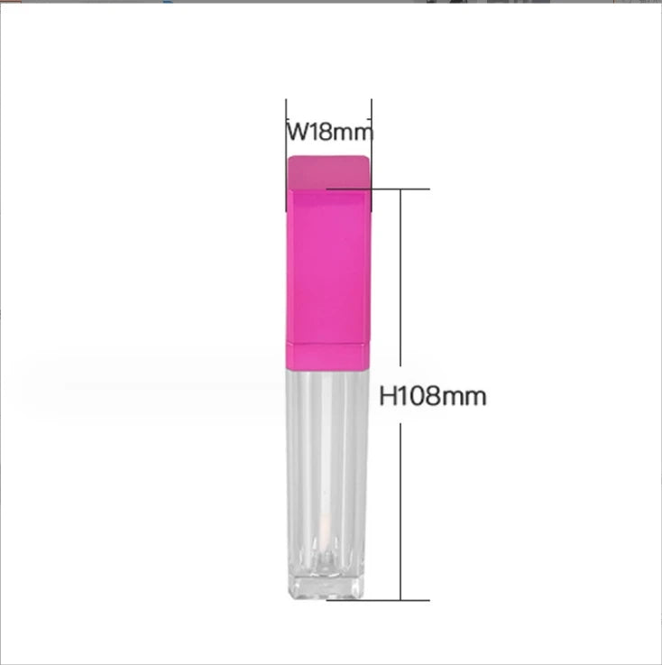 6g New Lip Gloss Empty Tube with LED Lighting Mirror Cosmetic Lip Gloss and Lip Gloss Bottle for Lipstick Blush Face Mask Use