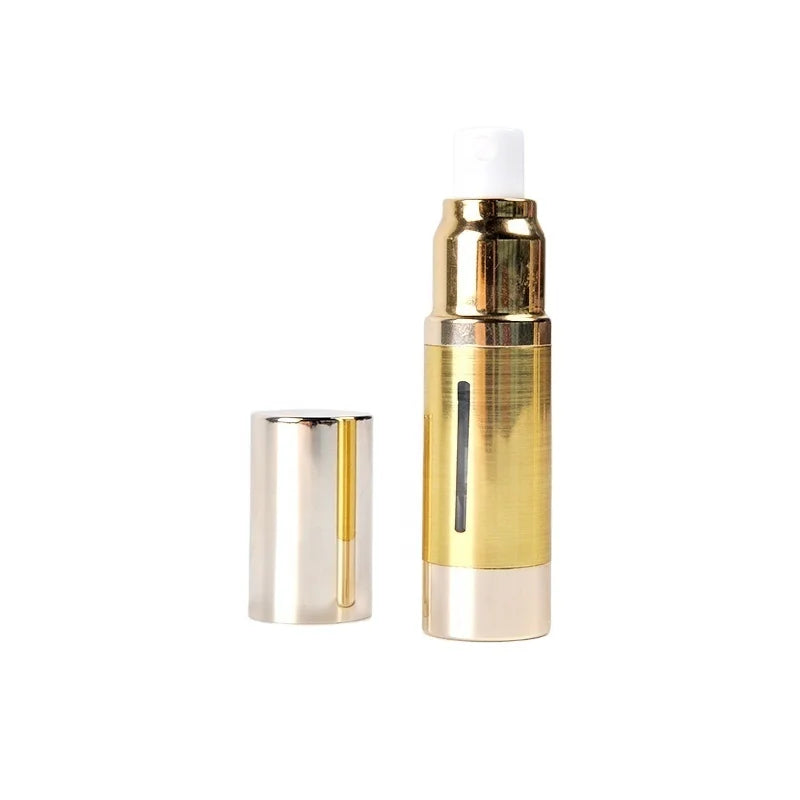 Airless Bottle Stock Skin Care Packaging Cosmetic Container 15ml Serum Aluminum Pump Sprayer Lotion Essential Oil Perfume Cus