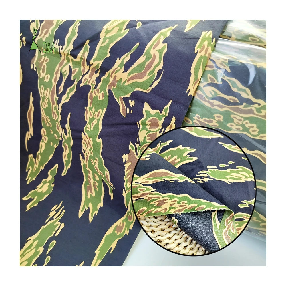Quick Delivery Wholesale Camouflage Pattern Printed Woven 100% Cotton Poplin Fabric in Stock for Shirt for Clothing
