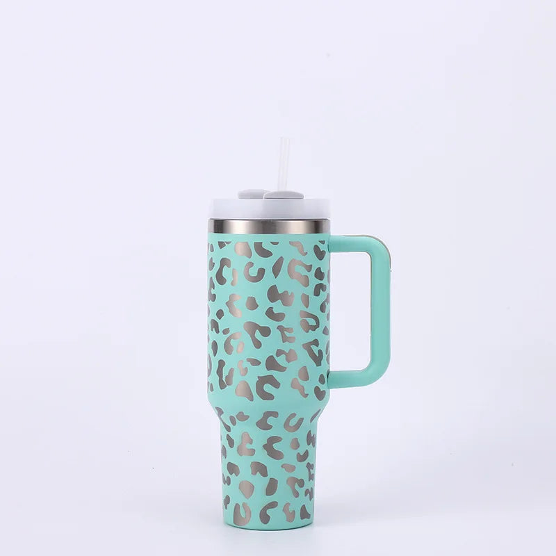Logo Custom Hot-selling  40oz Tumbler with Handle Gradient Shimmer Glitter 40oz Tumbler Mugs Tumlber