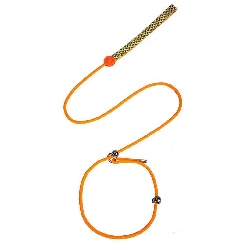 Pet P Chock Lead slip Pet Leash Soft Dog Training Rope Yellow Dog Leash