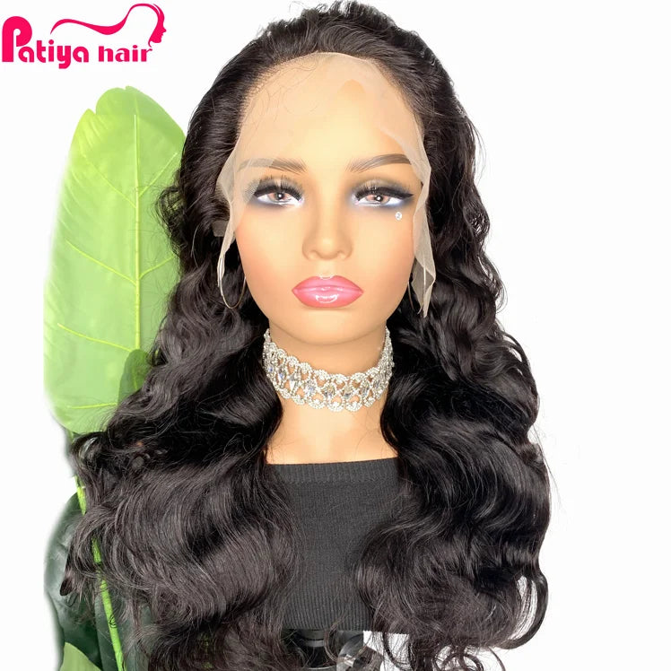 Discount Items Cheap Natural Yes Brazilian Human Hair Wigs for Black Women Glueless Body Wave 13*4 Transparent Lace Frontal W