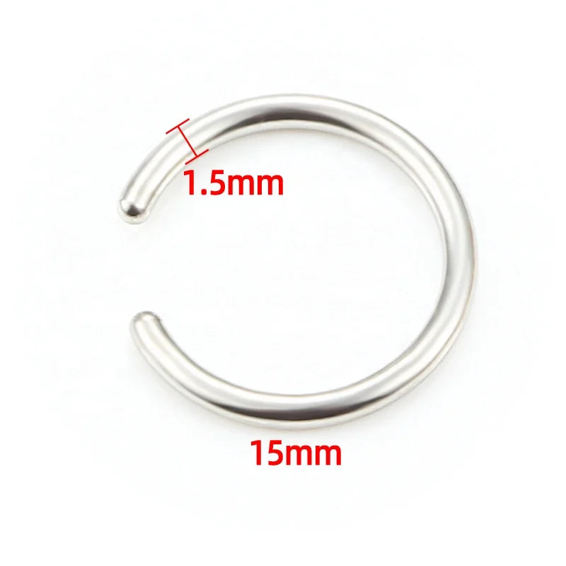 New Trend Stainless Steel 18k Gold PVD Plated & Steel Color Earrings Ring for Jewelry Accessories and Components DIY Making