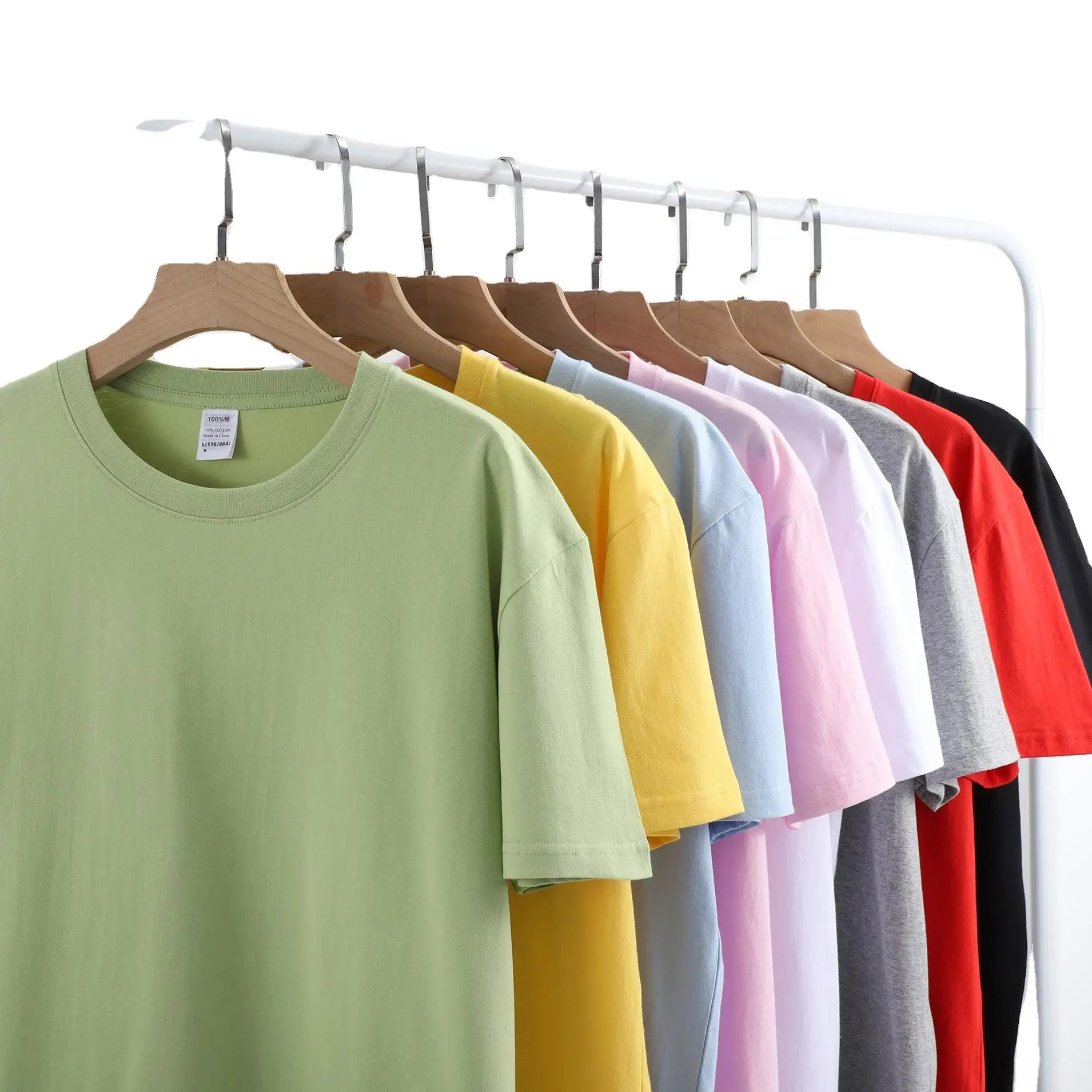 7900 180g Pure Heavy Cotton Custom Blank T Shirt for Men Unisex Printing Embroidery Men's Plain T Shirts