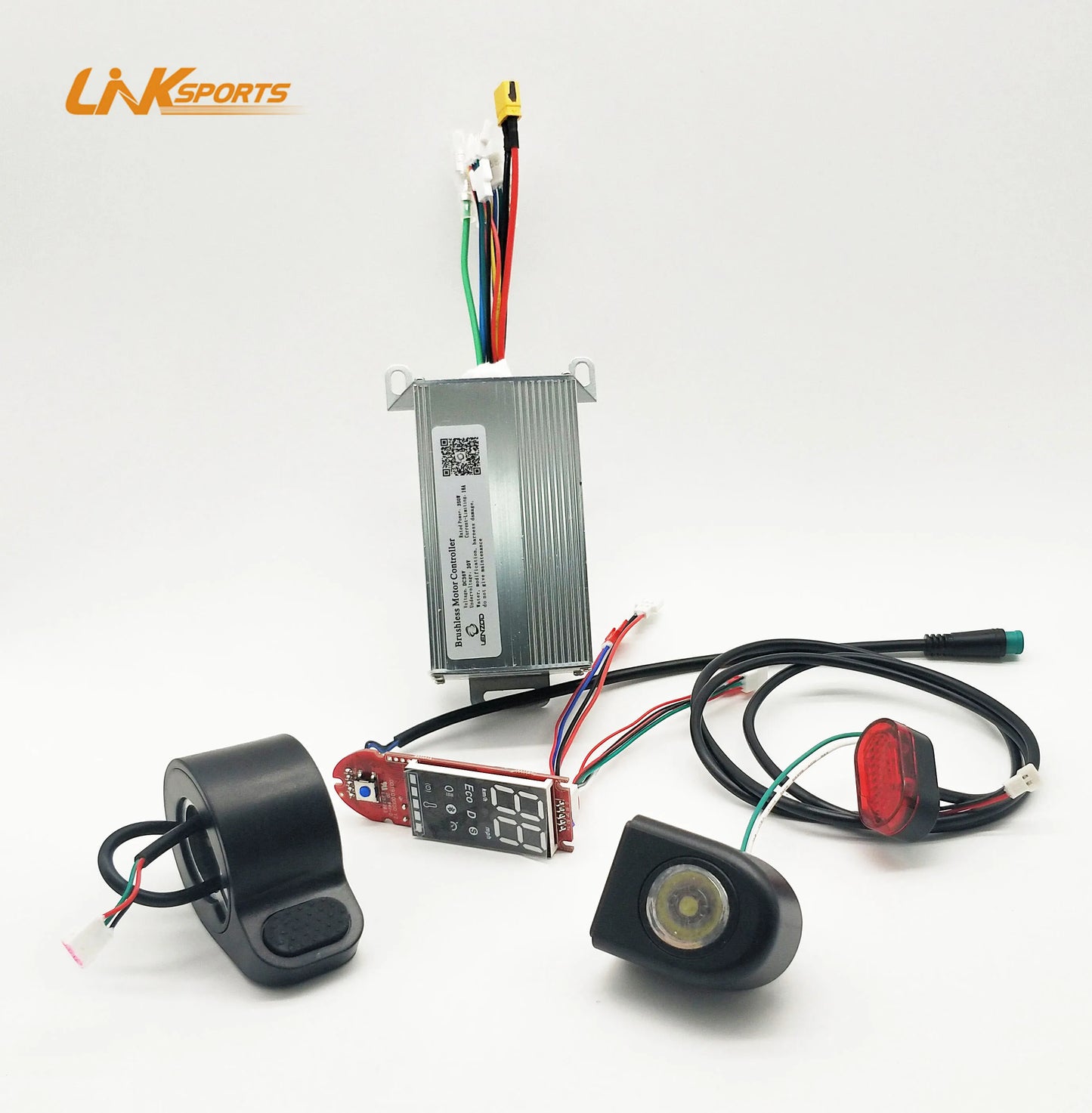 HT-T4 8.5'' Electric Scooter Spare Parts Set Controller Rear & Front Light Throttle & APP Function Display for Kick Scooters