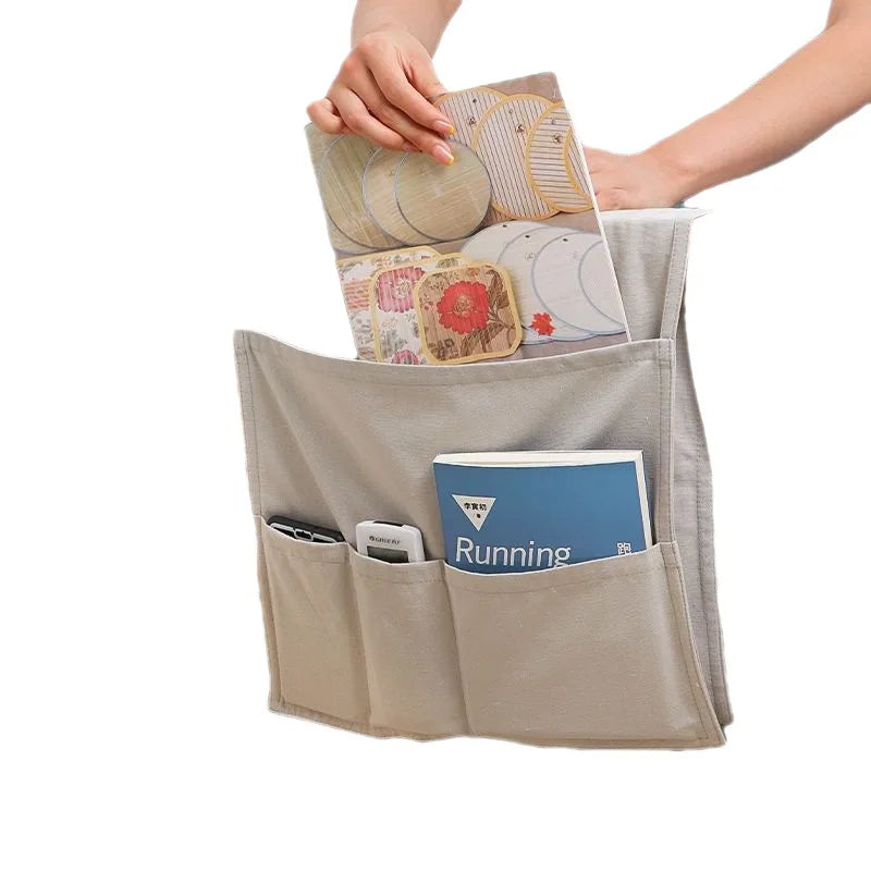 Living Room Sofa Hanging Bag Bedside Caddy Bed Organizer Sundries Arrangement Multi-functional Snacks Mobile Phone Storage Ba