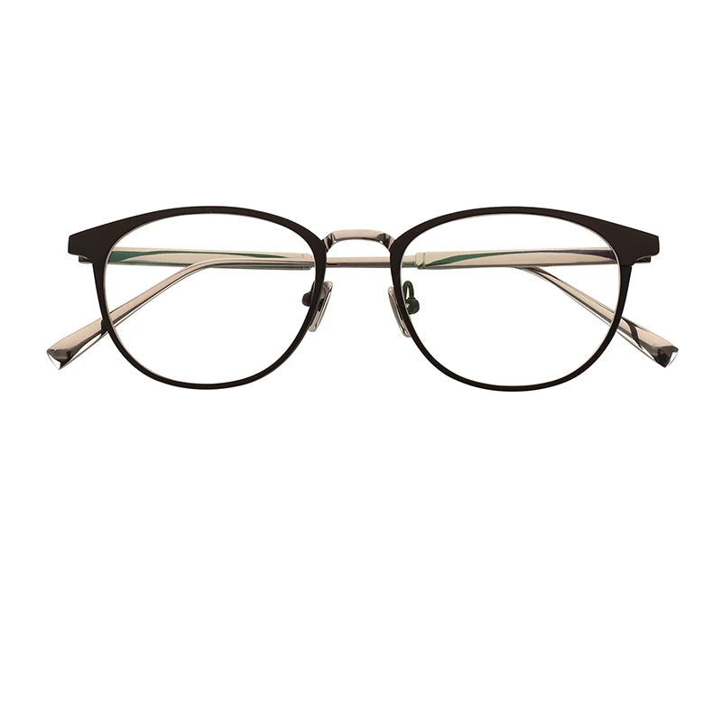 Luxury Blue Light Blocking Glasses Computer Eyewear Clear Lens Titanium Eyeglasses Frame