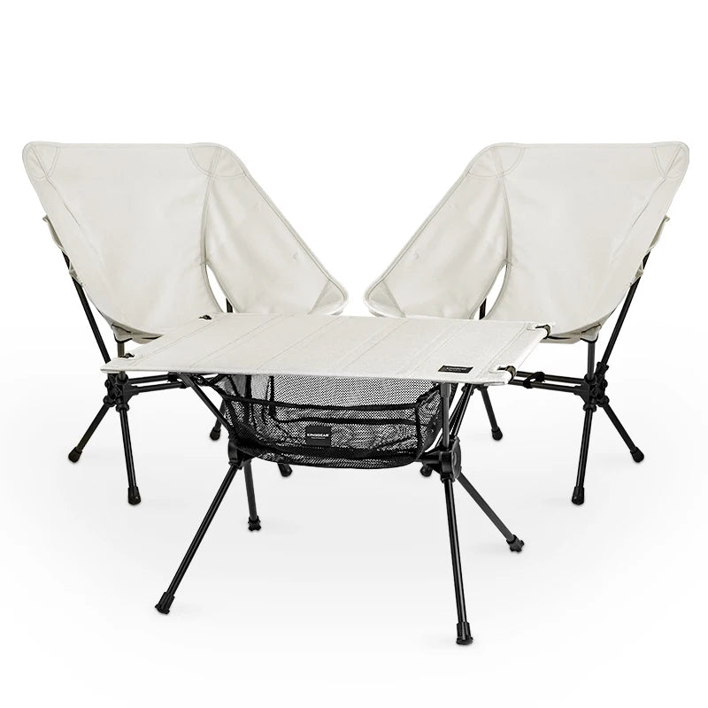KingGear Outdoor Lightweight Custom Logo Aluminium Folding Picnic Camping Chair and Table Set
