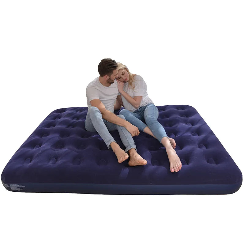 SPTY-022 King Size Lightweight Portable Inflatable Air Mattress for Hiking Outdoor Use