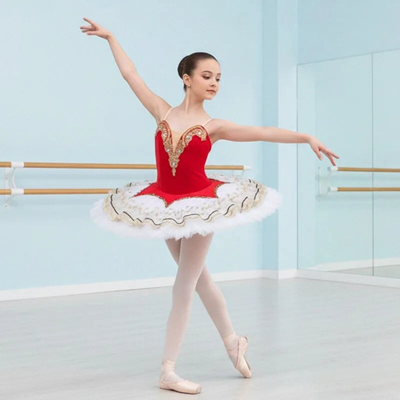 Wholesale Professional Ballet Tutu Red Black Ballerina Costume for Kids Women Adults Elegant Adulto Ballet Tutu for