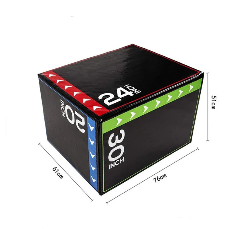 Soft Plyometric Box Gym Fitness Jump Box 3 in 1 Soft Foam Plyo Box