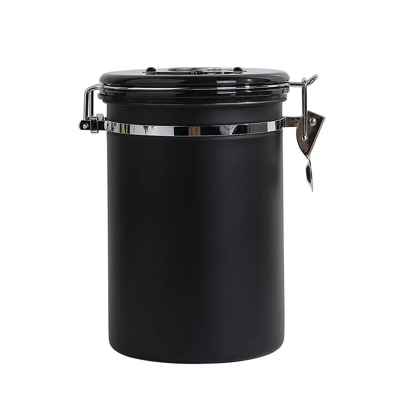 New Style Chinese Manufacturer 304 Stainless Steel Container Coffee Airtight Coffee Bean Canister Hot Sale Products