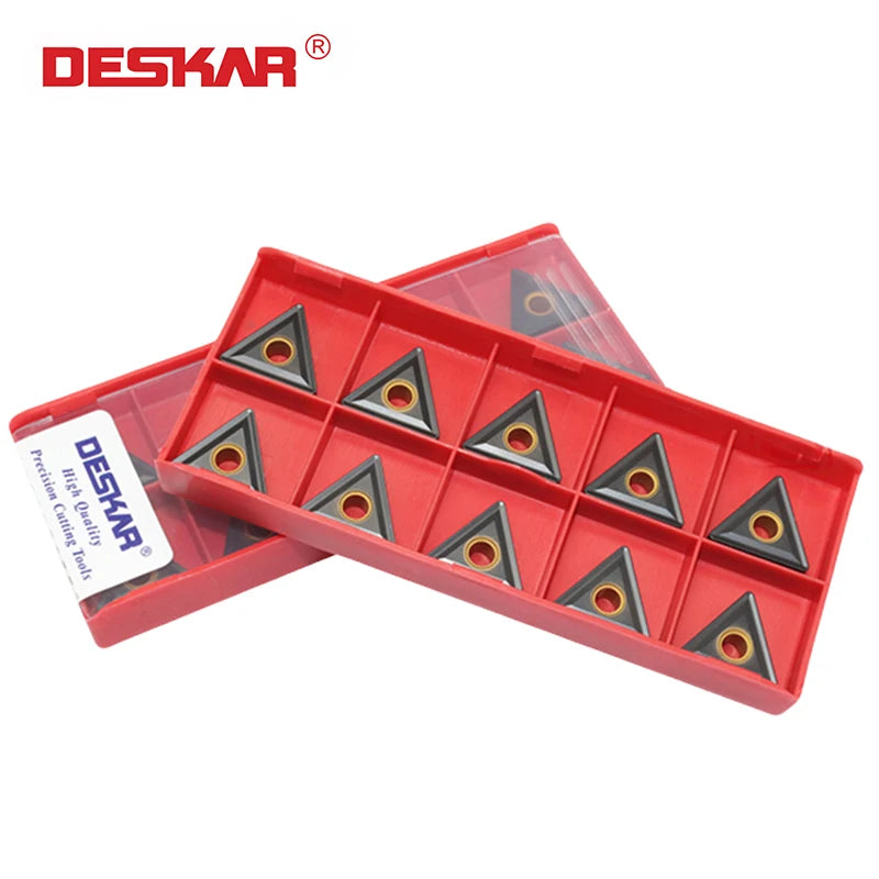 DESKAR CNC Lathe Carbide Inserts Turning Tools Machining Cast Iron Special Cutting Blade TNMG160404  160408 160412 LF3018
