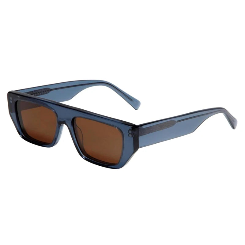 DL Glasses Newest Polygon Acetate Sunglasses CR39 Blue Sun Shades Glasses Small Frame Polarized Women Eyewear