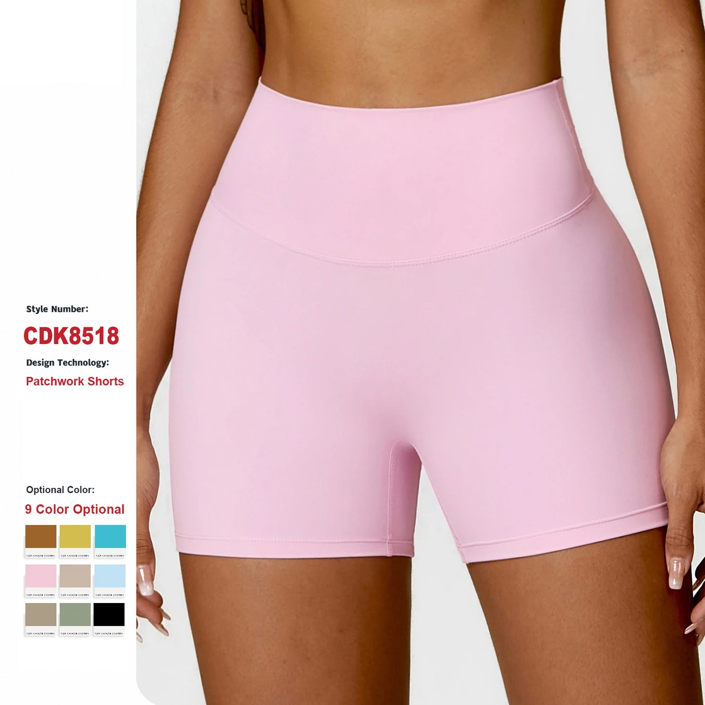 High Waist Gym Workout Yoga Pants Peach Hip Running Fitness Leggings Butt Lift Tight Sports Shorts for Women