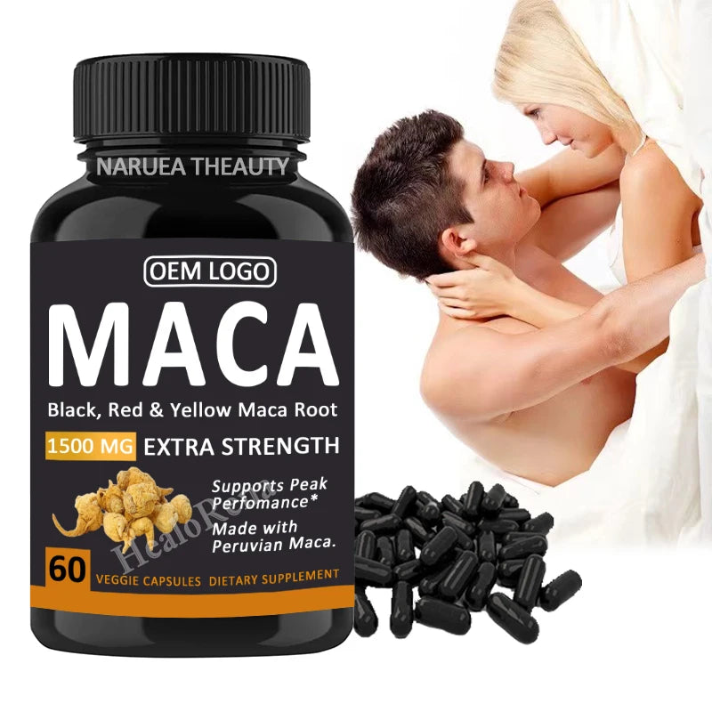 Custom Label Natural Maca Root Extract Capsule Herbal Dietary Supplement Maca Capsules