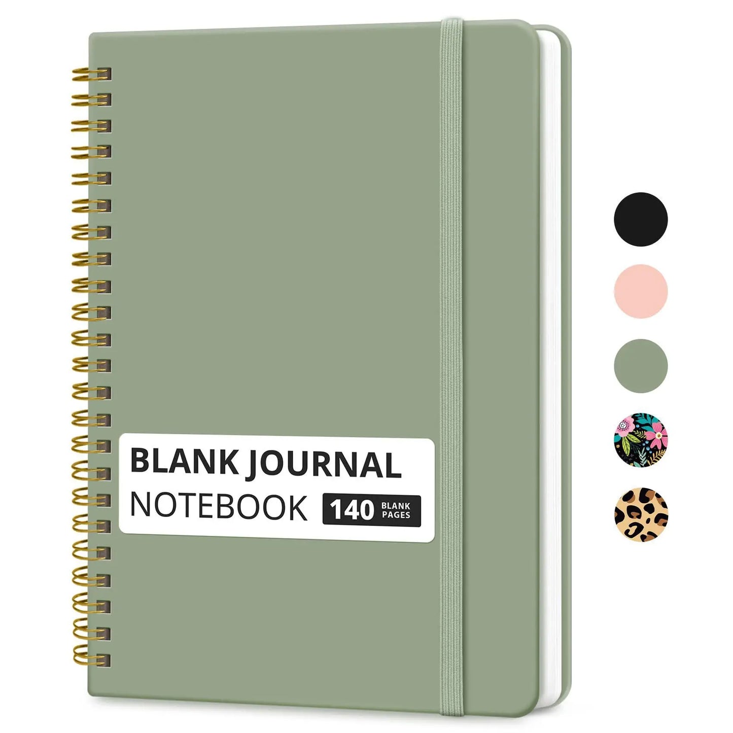 A5 Lined Spiral Notebook Hardcover Journal 140 Pages College Ruled Notebook for Office School Writing